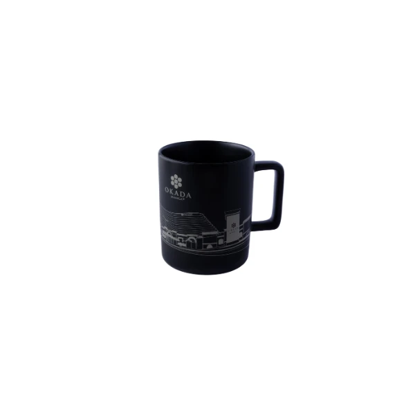 Okada Manila Black Ceramic Mug