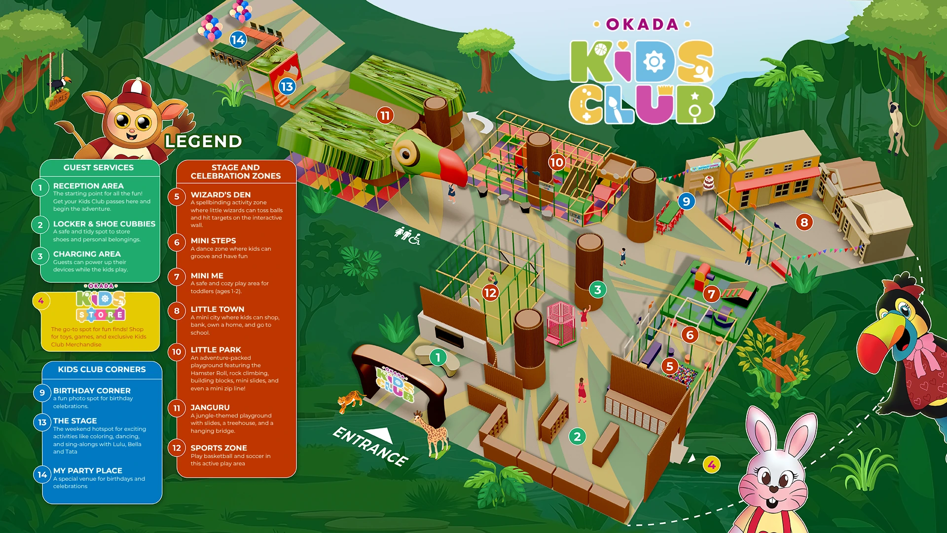 PLAY Kid's Club Map
